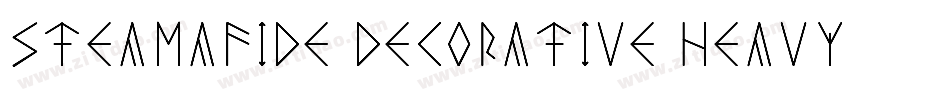 Steamafide Decorative Heavy生成器字体转换
